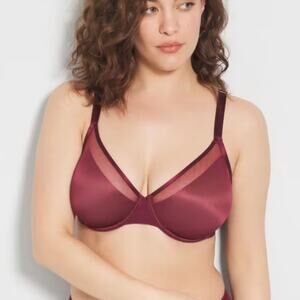 Soma Brand Unbelievable Lift Perfect Coverage Bra 34D Velvet Plum
